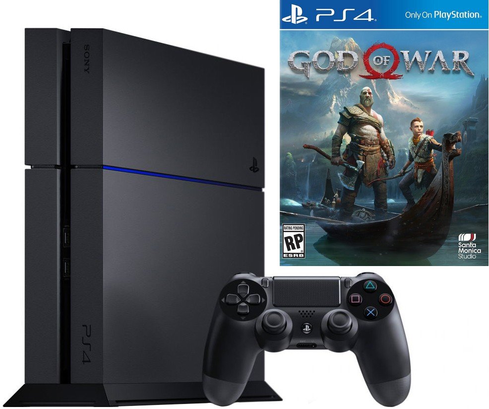 Игровая приставка Sony PS4 1TB Black + God of War купить | ELMIR